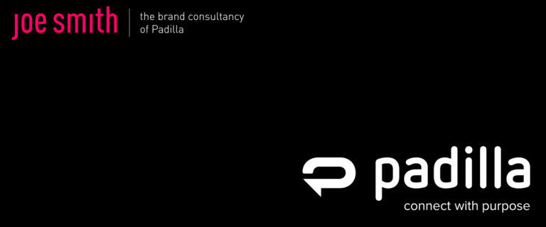 black background with Padilla and Joe Smith company logos