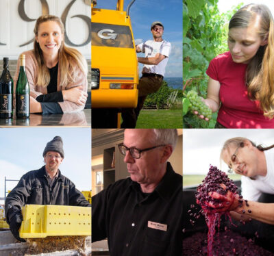 photo grid of six featured winemakers